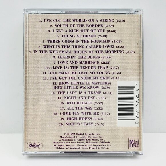 Frank Sinatra MiniDisc Best of Capitol Years 1992 MD - Picture 3 of 10